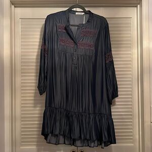 NWT Stevie sister, mod goddess denim dress size L